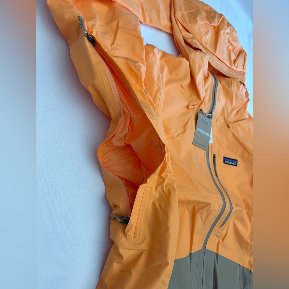 $350 Patagonia Powder Town Jacket Women's Size L VIVID APRICOT Ski Snowboard - Picture 6 of 15